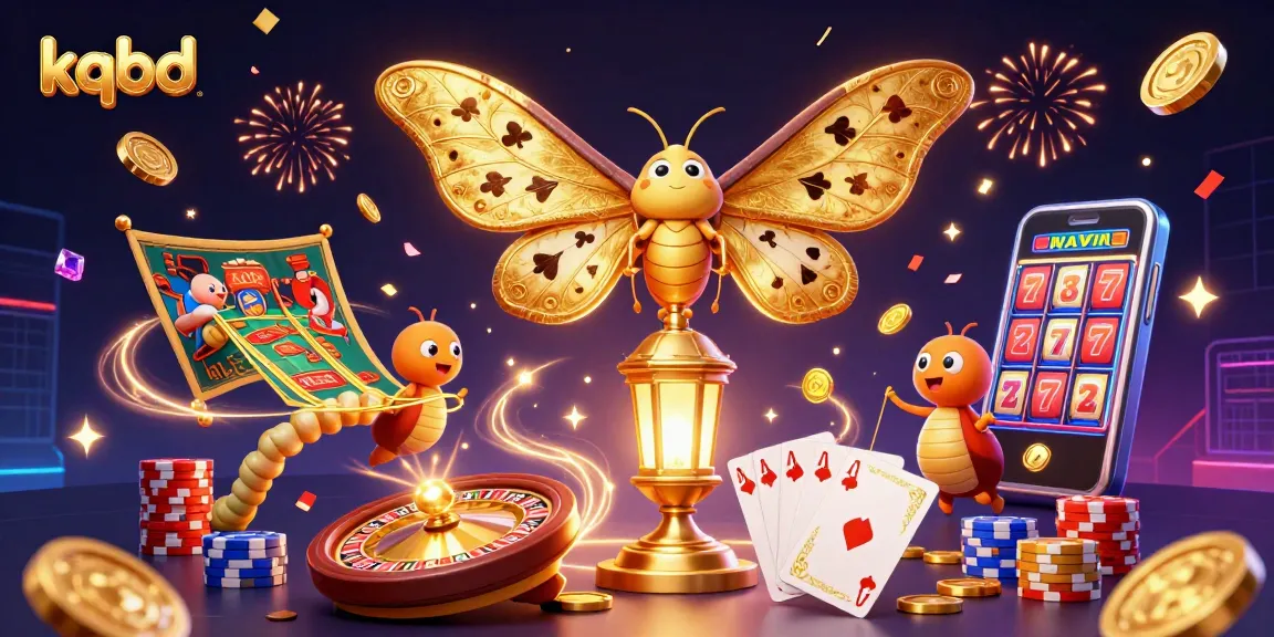 KQBD showcases a vibrant digital illustration of a majestic moth and casino elements, celebrating sports betting.
