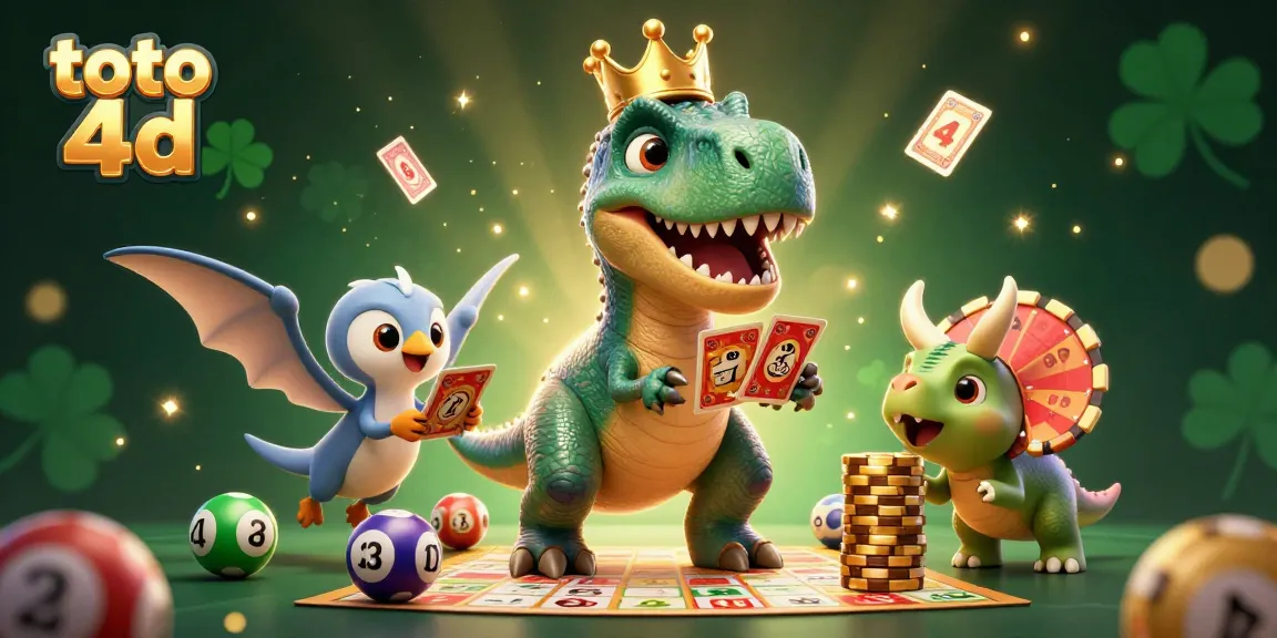 Engage in exciting toto 4d lottery games with dynamic characters, colorful balls, and an energized atmosphere.