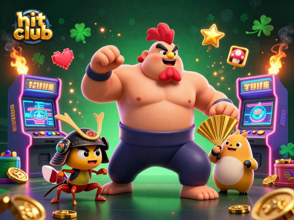 Experience thrilling gameplay at hit club with colorful 3D arcade machines and dynamic characters.