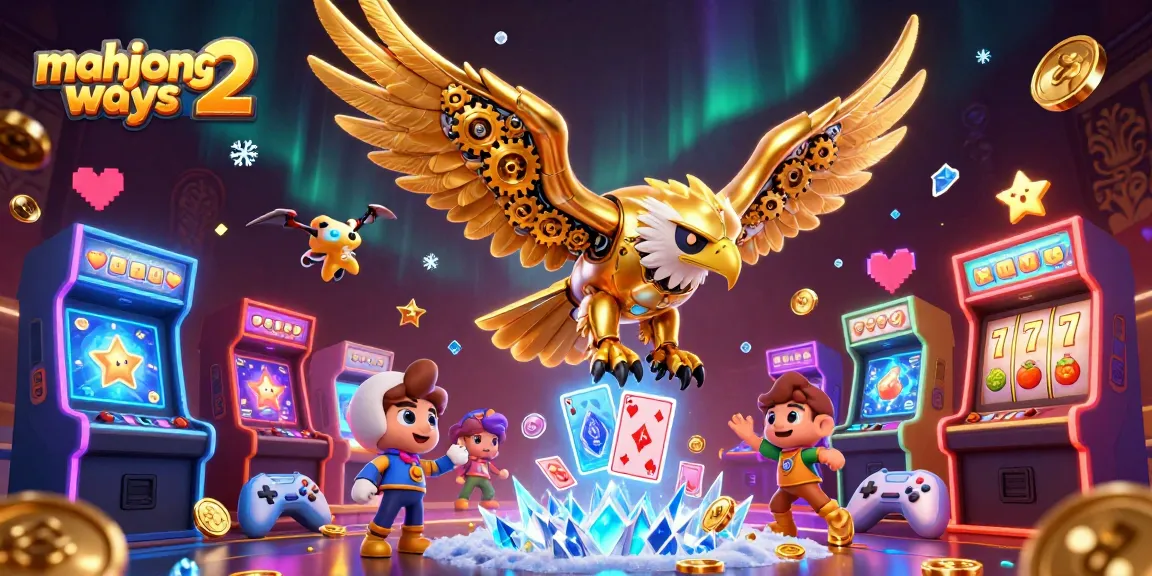 Experience thrilling gameplay in Mahjong Ways 2 with golden eagles and arcade elements.