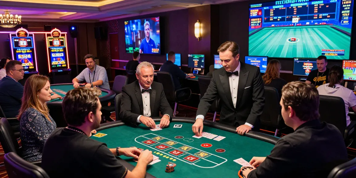 Thrilling happyluke online casino experience with players enjoying live Baccarat and esports events.