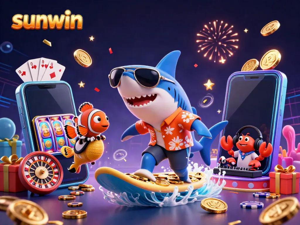 Engage with sunwin's thrilling gaming experience featuring vibrant characters and captivating casino elements.