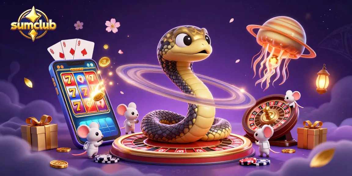 Experience thrilling adventures at sumclub with a cosmic roulette wheel and engaging slot games.