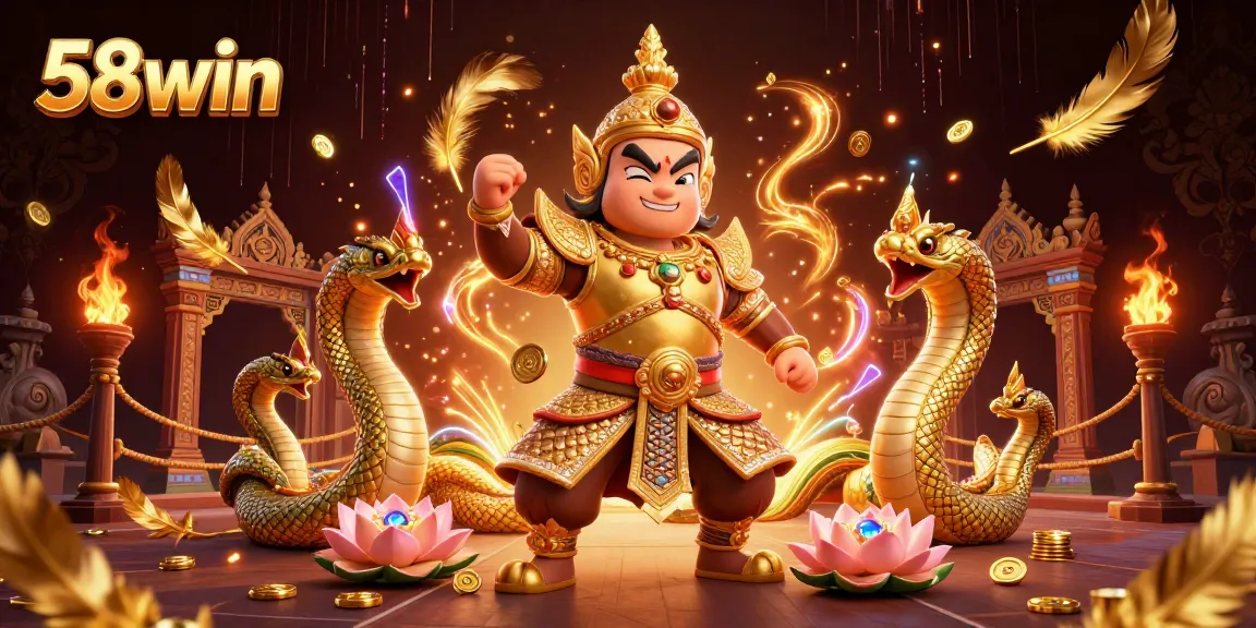 Experience the excitement of gaming at 58win with vibrant characters and dynamic casino elements.