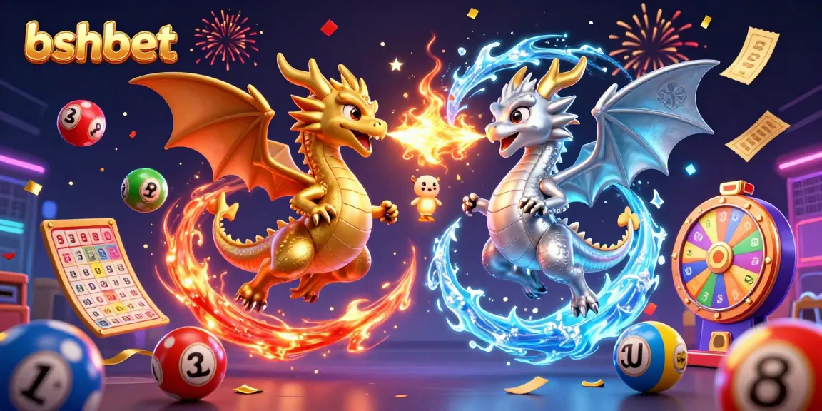 Engage with bshbet's thrilling casino world featuring dragon champions amidst vibrant gaming elements.