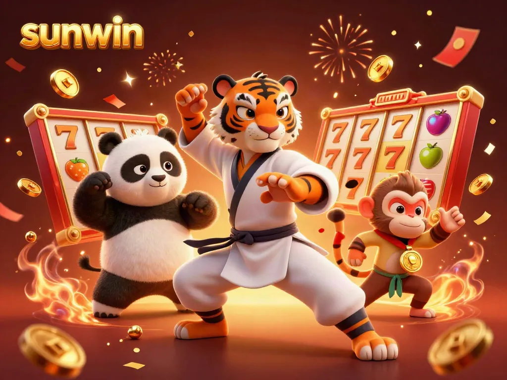 Experience thrilling gameplay with sunwin’s dynamic characters amidst vibrant slot game elements.
