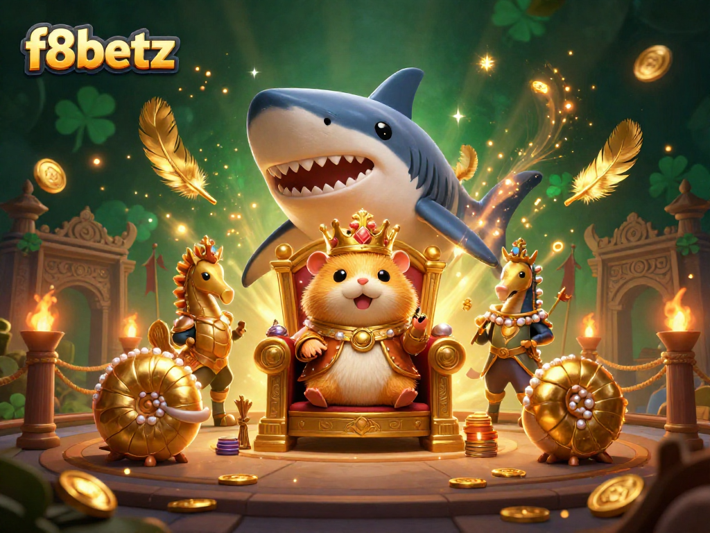 Experience high-stakes thrills with f8betz as the golden hamster king reigns in a dazzling casino scene.