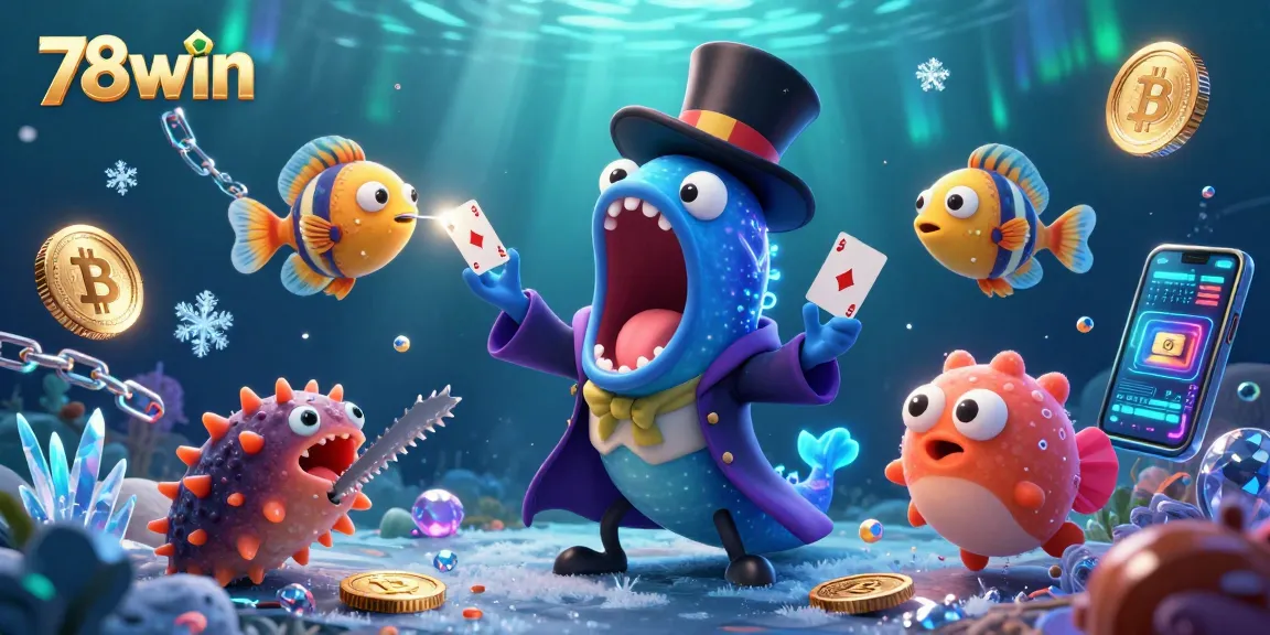 Experience 78win's vibrant online gaming magic with thrilling casino elements and unique characters.