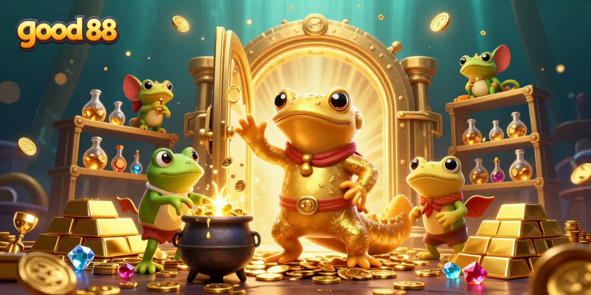Engage with good 88 at our vibrant casino illustration showcasing dynamic gambling elements and characters.