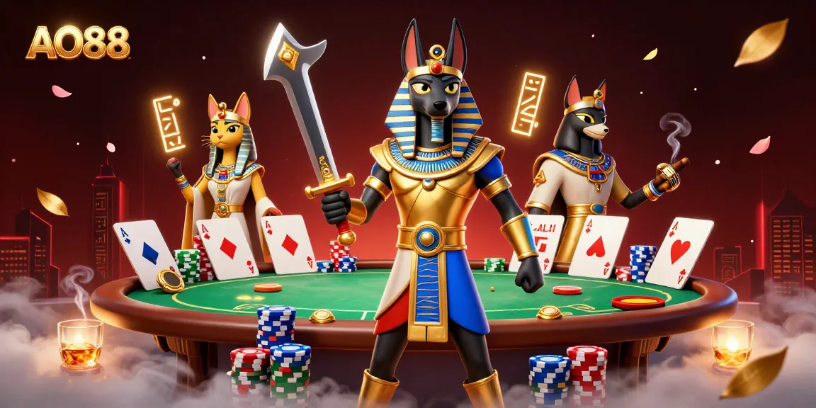 Experience the excitement of AO88 with ancient warriors and vibrant poker action.