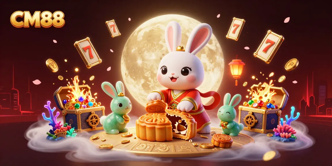 Experience thrills at CM88 with a magical moon rabbit casino scene featuring exciting jackpot elements.