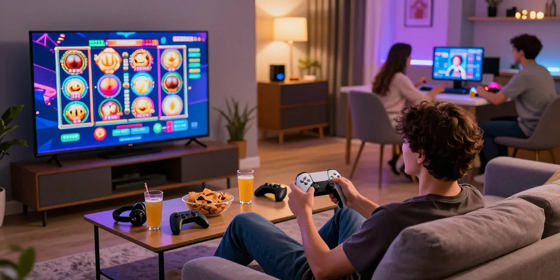 situs slot deposit 10 ribu lively living room gaming atmosphere