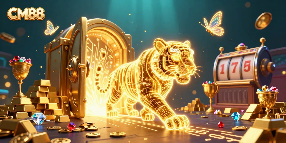 Experience CM88's dazzling casino environment with vibrant characters and thrilling game elements.