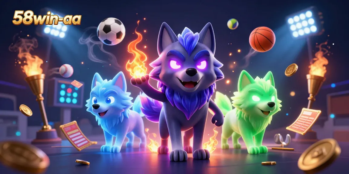 Experience thrilling sports betting action with 58win-aa, featuring dynamic gameplay and ghostly wolves.