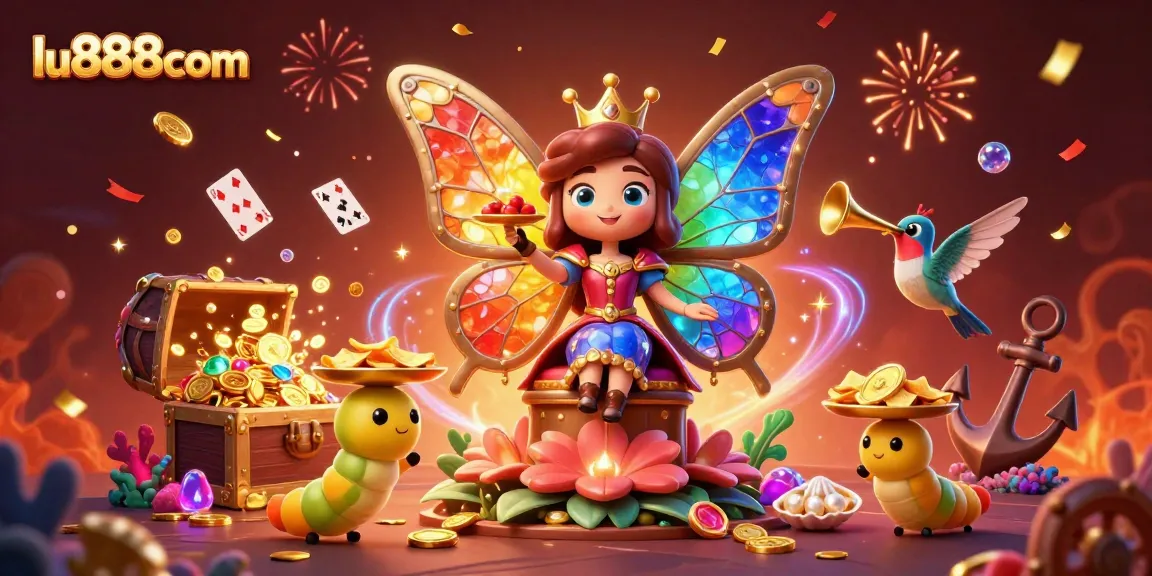 Experience the excitement of winners at lu888com with a vibrant casino scene filled with treasure.