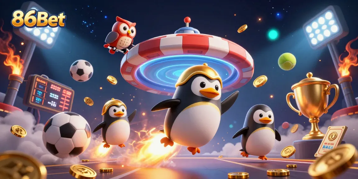 Engage with 86Bet's captivating space-themed casino adventure featuring dynamic sports elements.