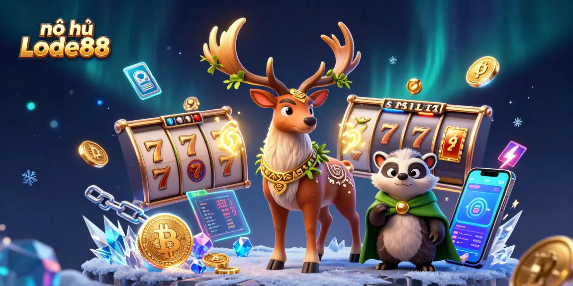 Engage with the exciting nổ hũ Lode88 experience featuring a druid stag and jackpot elements.