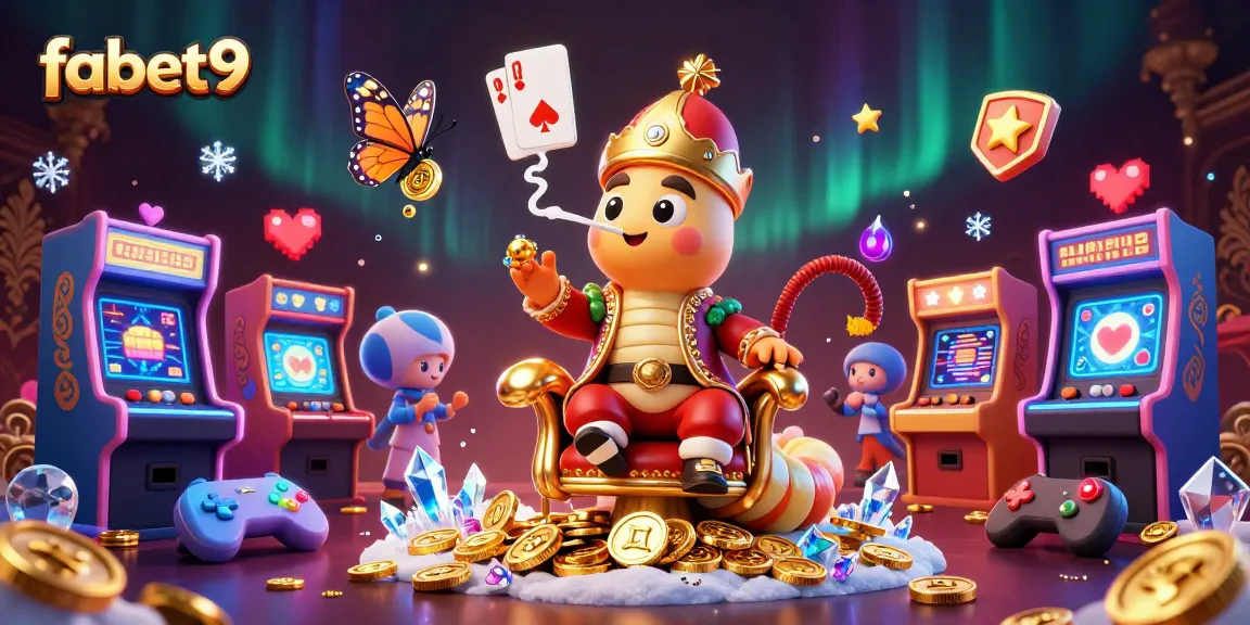Experience fabet9 in an enchanting 3D casino scene filled with vibrant gaming elements.